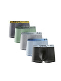 Boxer casual 5 pezzi con fascia elastica da uomo - Boxer uomo ATREND