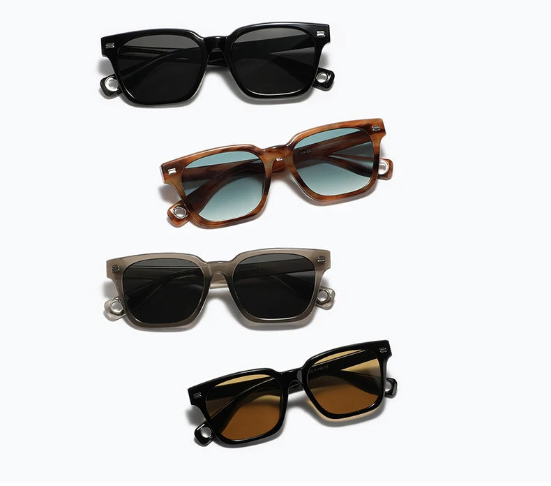 Occhiali da sole casual bicolor con lenti chiare o scure da uomo - Occhiali da sole uomo ATREND