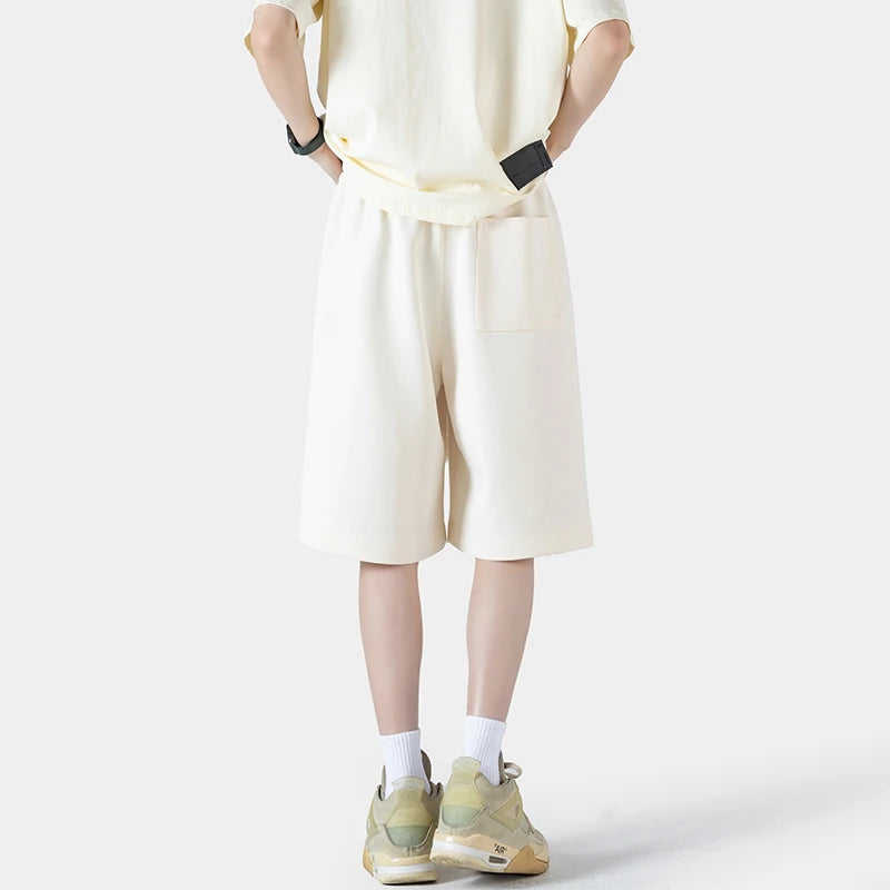 Pantaloncini casual con stampa grafica fascia elastica e lacci da uomo - Pantaloncini uomo ATREND