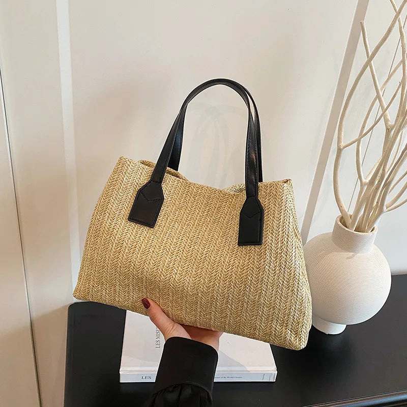 Borsa a mano casual in cotone da donna - Borsa a mano ATREND