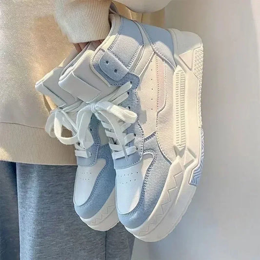 Sneakers casual alla caviglia outdoor bicolor con lacci da donna - Sneakers donna ATREND