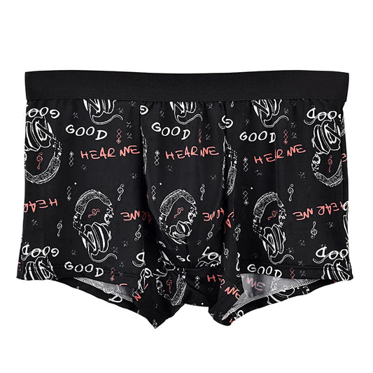 Boxer casual 8 pezzi con fascia elastica e stampa grafica da uomo - Boxer uomo ATREND