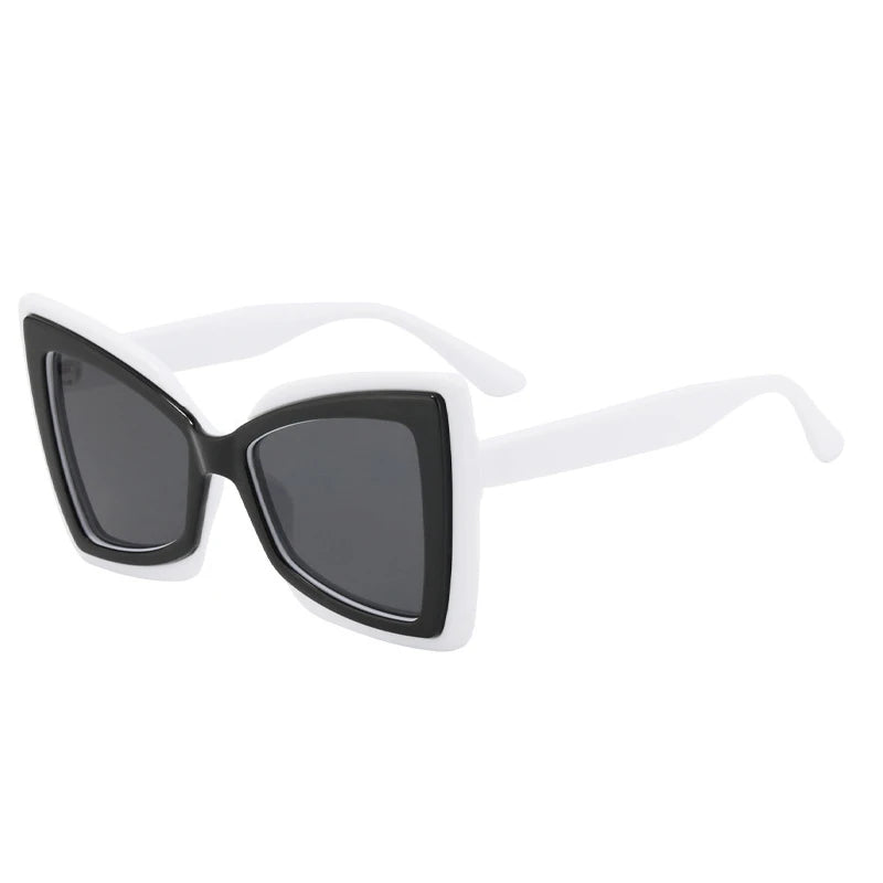 Occhiali da sole geometrici oversize bicolor da donna - Occhiali da sole donna ATREND