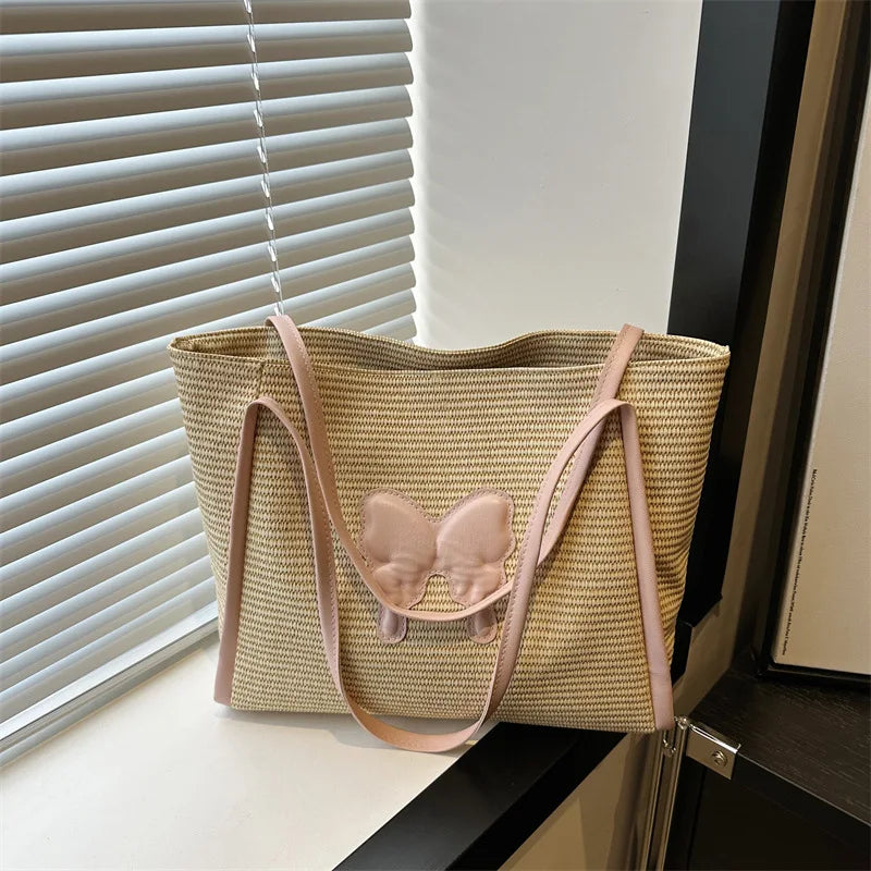 Borsa a spalla casual con farfalla da donna - Borsa a spalla ATREND
