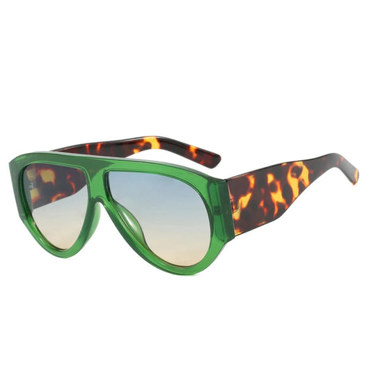 Occhiali da sole retrò bicolor con lenti colorate unisex - Occhiali da sole unisex ATREND