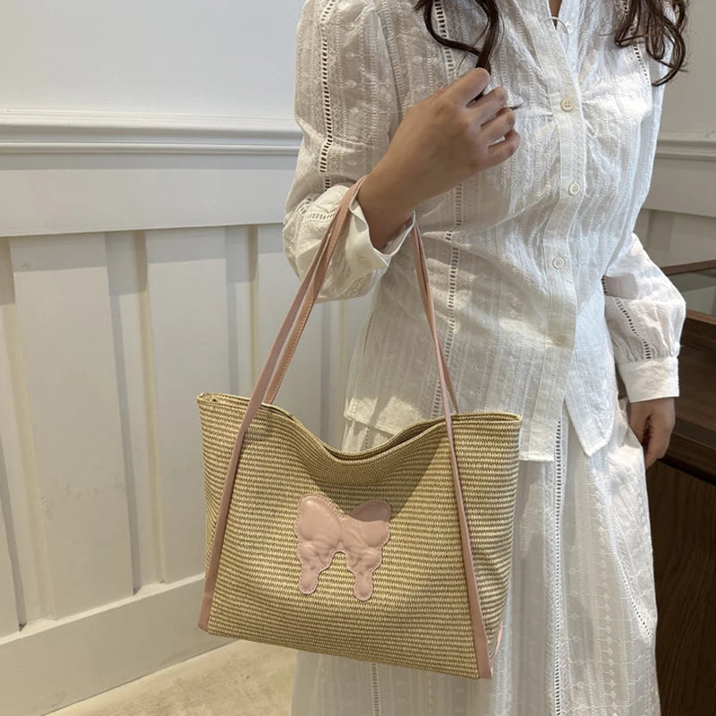 Borsa a spalla casual con farfalla da donna - Borsa a spalla ATREND