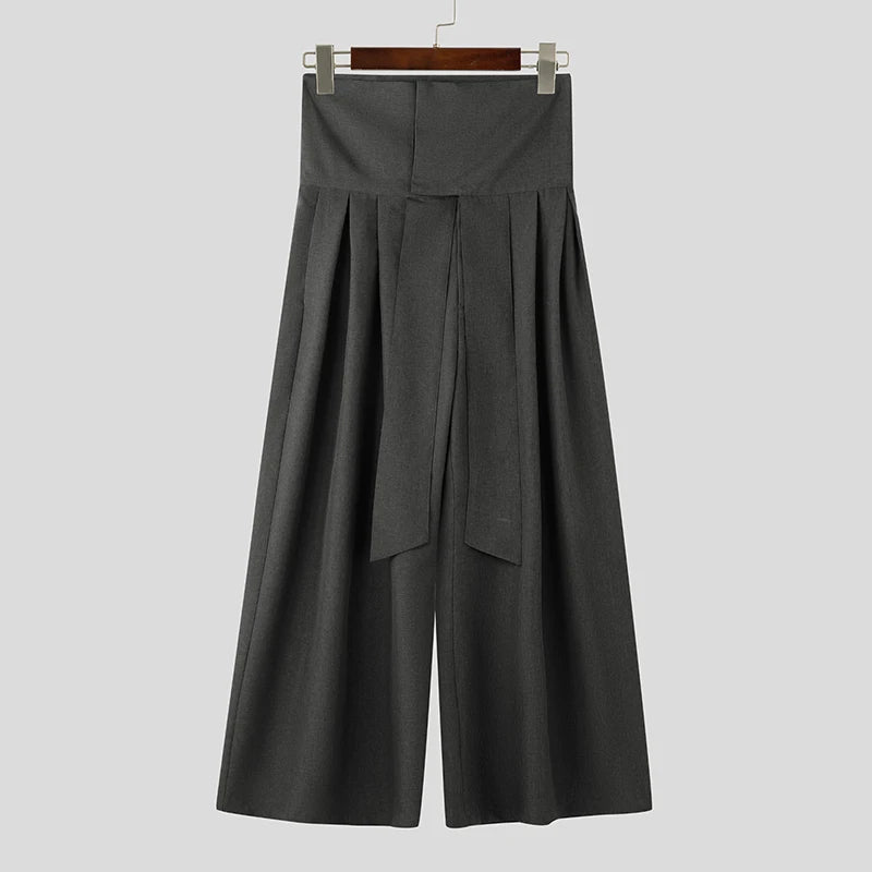 Pantaloni larghi con fascia alta da uomo - Pantaloni uomo ATREND