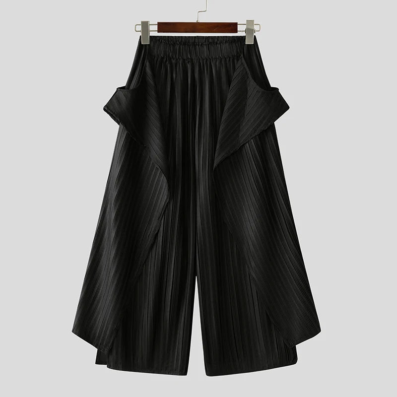 Pantaloni casual in lino geometrici da uomo - Pantaloni uomo ATREND
