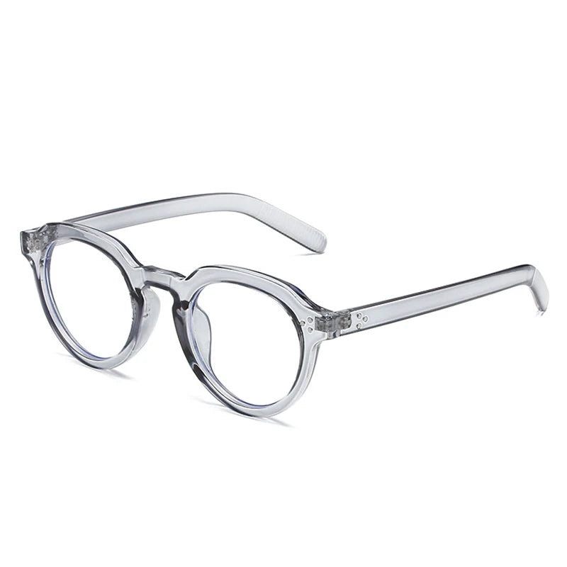 Occhiali da sole rotondi bicolor con lenti trasparenti e colorate unisex - Occhiali da sole unisex ATREND