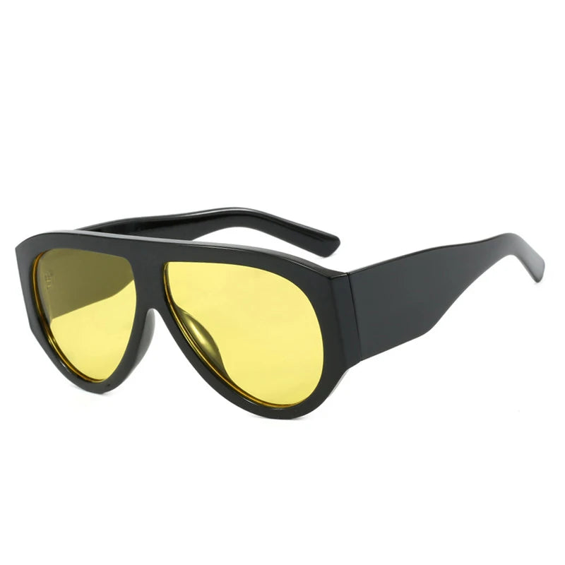 Occhiali da sole retrò bicolor con lenti colorate unisex - Occhiali da sole unisex ATREND