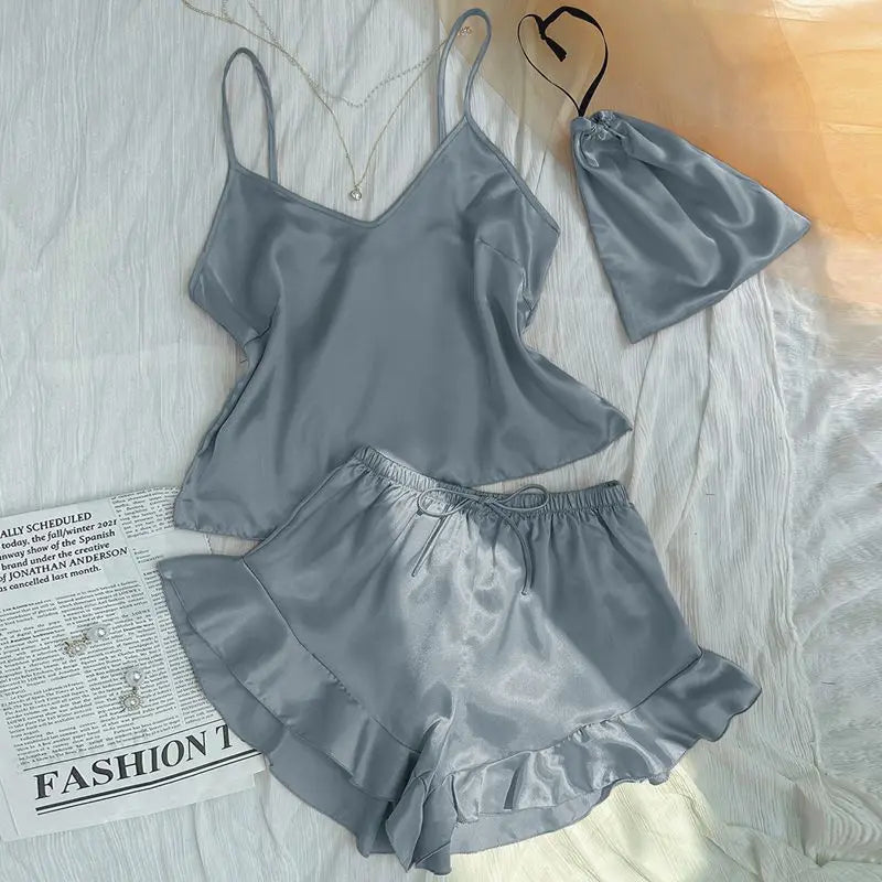 Pigiama casual canottiera e pantaloncini da donna - Pigiama donna ATREND