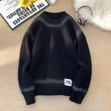 Pullover casual vintage con bordo a contrasto da uomo - Pullover uomo ATREND