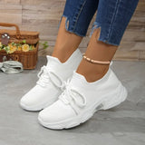 Sneakers casual in cotone outdoor con lacci da donna - Sneakers donna ATREND