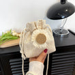Borsa a tracolla a sacco con fiore da donna - Borsa a tracolla ATREND