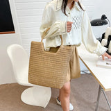 Borsa a mano casual in cotone da donna - Borsa a mano ATREND