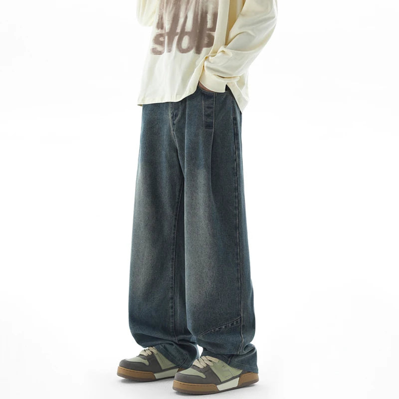 Jeans casual a gamba larga da uomo - Jeans uomo ATREND