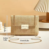 Borsa a spalla in paglia con tracolla da donna - Borsa a spalla ATREND