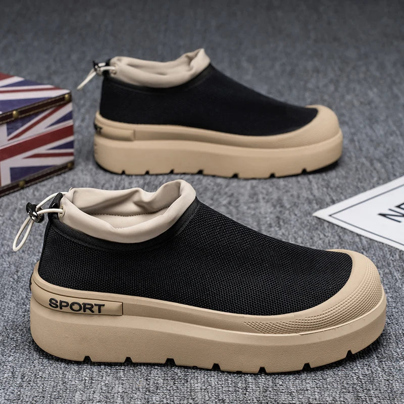 Sneakers a mocassino slip-on traspiranti da uomo