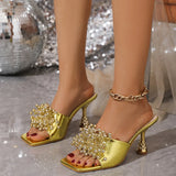 Sandali casual con fascia di perle da donna - Sandali donna ATREND