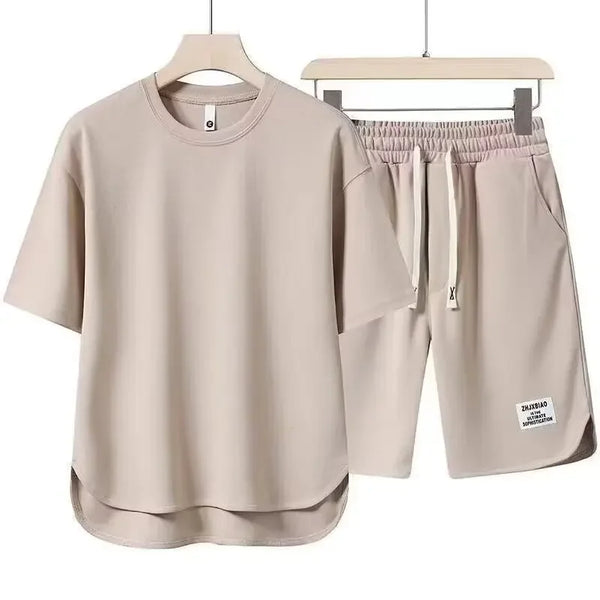 Set coordinato Trendy casual T-shirt a maniche corte con pantaloncini da uomo
