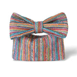 Borsa a mano in cotone con fiocco frontale da donna - Borsa a mano ATREND