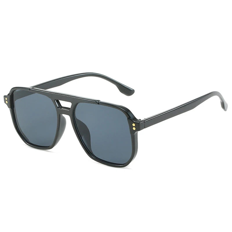 Occhiali da sole casual geometrici bicolor da donna - Occhiali da sole donna ATREND