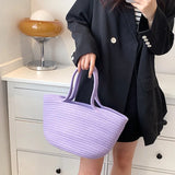 Borsa a mano casual in cotone da donna - Borsa a mano ATREND