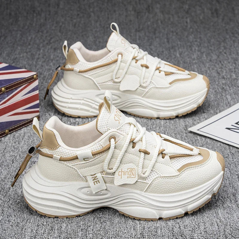 Sneakers casual in pelle PU da uomo