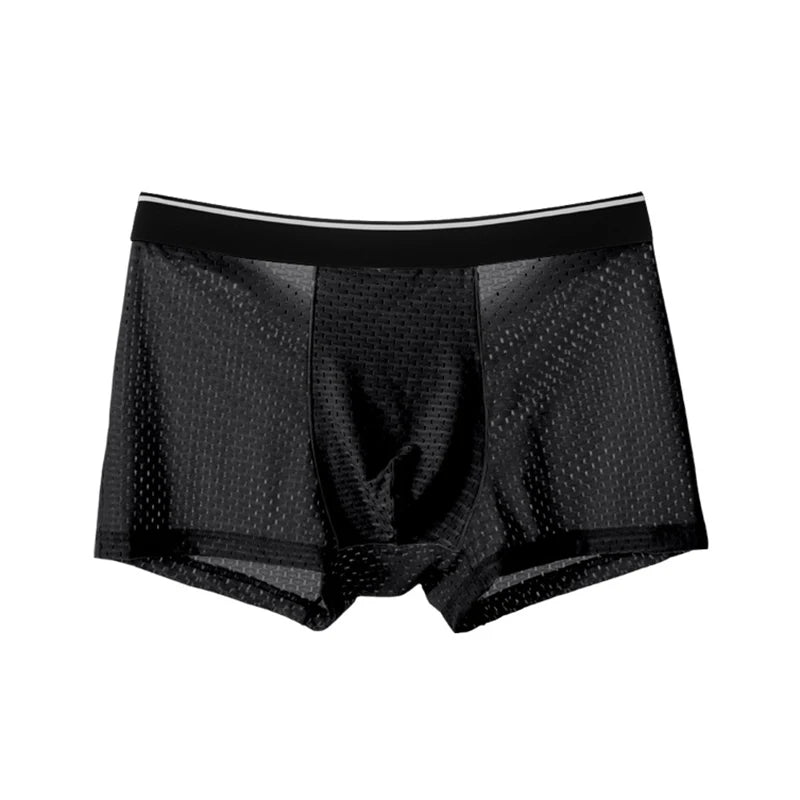 Men's 5 Piece Breathable Elastic Band Casual Boxer Shorts