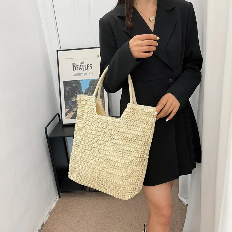 Borsa a mano casual in cotone da donna - Borsa a mano ATREND