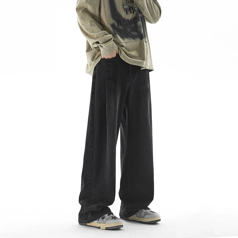 Jeans casual a gamba larga da uomo - Jeans uomo ATREND