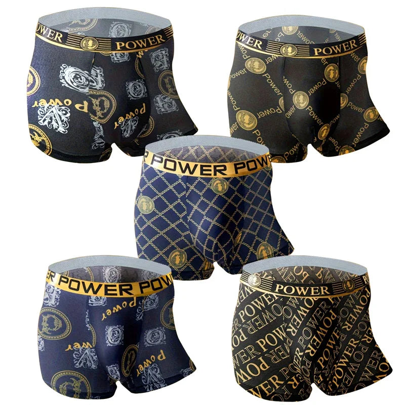 Boxer casual 5 pezzi con stampa grafica da uomo - Boxer uomo ATREND