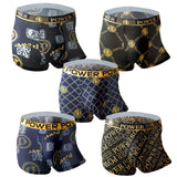 Boxer casual 5 pezzi con stampa grafica da uomo - Boxer uomo ATREND
