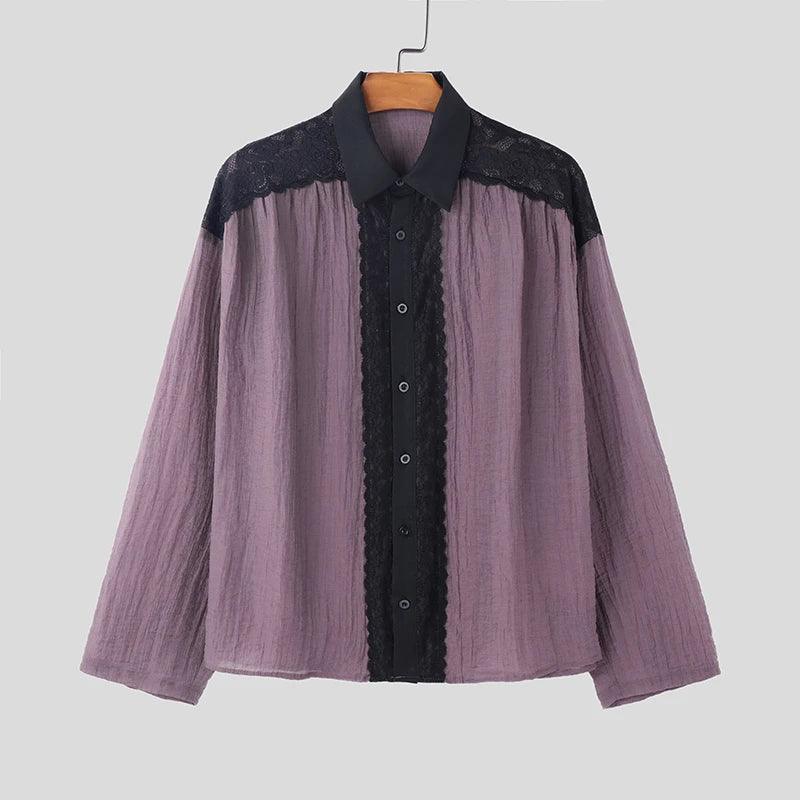 Camicia patchwork da uomo - Camicia uomo ATREND
