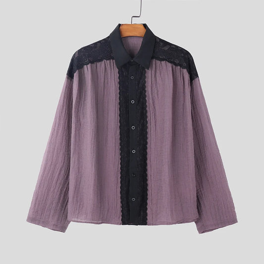 Camicia patchwork da uomo - Camicia uomo ATREND
