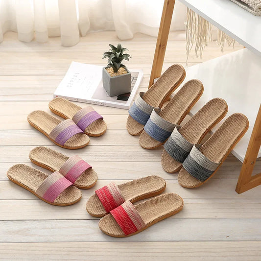 Ciabatte casual con fascia bicolore da donna - Ciabatte donna ATREND