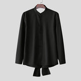 Camicia scavata con fiocco da uomo - Camicia uomo ATREND
