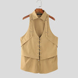 Gilet geometrico con lacci da uomo - Gilet uomo ATREND
