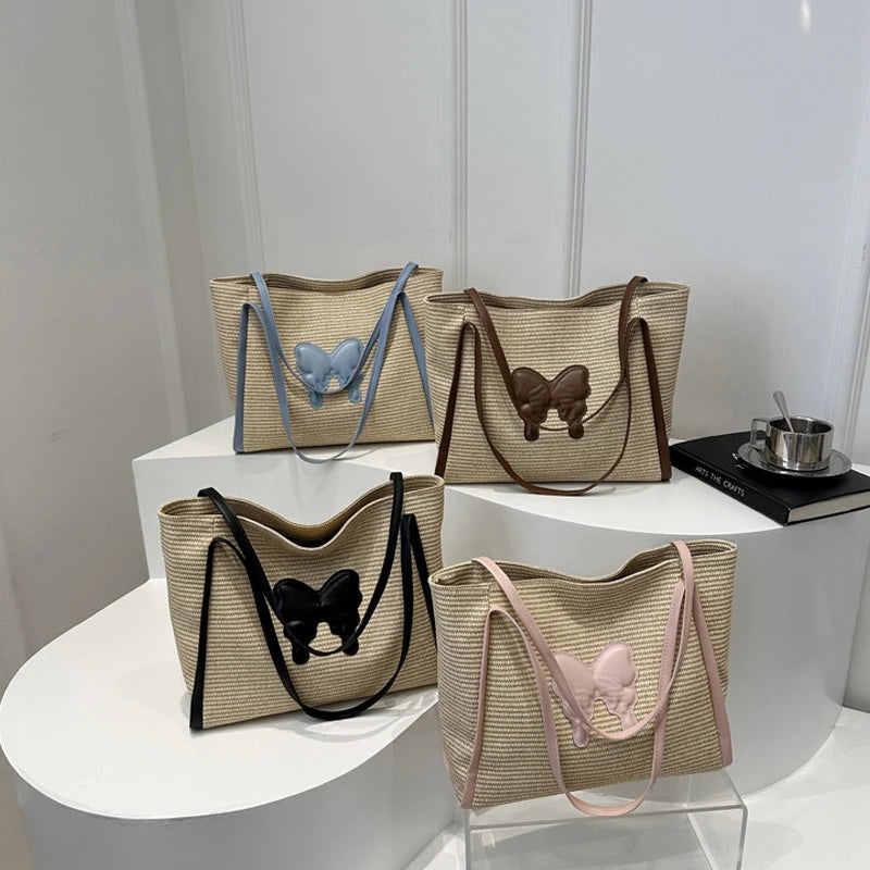 Borsa a spalla casual con farfalla da donna - Borsa a spalla ATREND