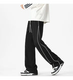 Pantaloni casual con bordo a contrasto da uomo - Pantaloni uomo ATREND