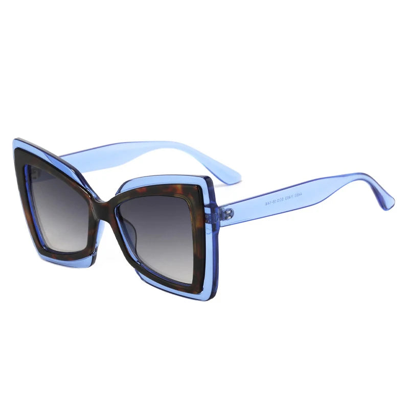 Occhiali da sole geometrici oversize bicolor da donna - Occhiali da sole donna ATREND