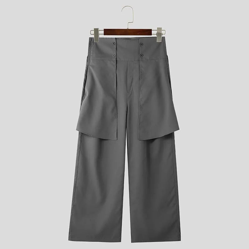 Pantaloni geometrici a fascia alta da uomo - Pantaloni uomo ATREND