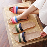 Ciabatte con fascia multicolor da donna - Ciabatte donna ATREND