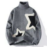 Dolcevita casual con stelle da uomo - Pullover uomo ATREND