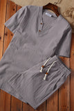 Set coordinato casual t-shirt e pantaloncini da uomo - Set coordinato uomo ATREND