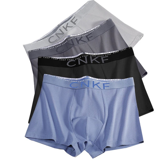 Boxer casual 4 pezzi elasticizzati con fascia elastica da uomo - Boxer uomo ATREND