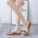 Ciabatte casual con fiocco frontale da donna - Ciabatte donna ATREND