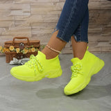 Sneakers casual in cotone outdoor con lacci da donna - Sneakers donna ATREND