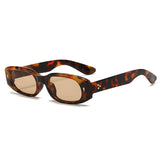 Occhiali da sole rettangolari bicolor con lenti trasparenti colorate unisex - Occhiali da sole unisex ATREND