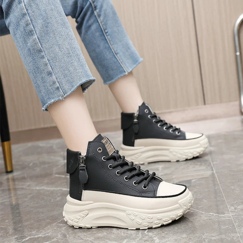 Sneakers casual alla caviglia outdoor con lacci da donna - Sneakers donna ATREND